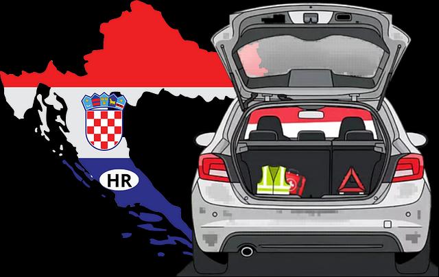 Profesjonalny pojazd z flagą Chorwacji, wiedza i sprzęt | Źródło: Canva free