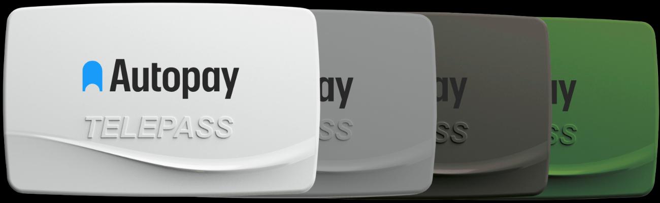 Autopay Mautboxen in vier Farben