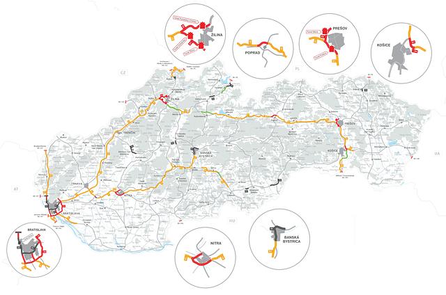 Mautkarte auf Autobahnen in der Slowakei | Quelle: Národná diaľničná spoločnosť (NDS) | 2025
